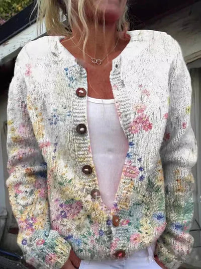 Alyssa | Cardigan à Motif Floral